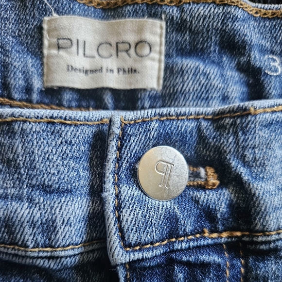 Anthropologie Pilcro Wide Flare Leg Jeans Women 33 - Picture 3 of 6